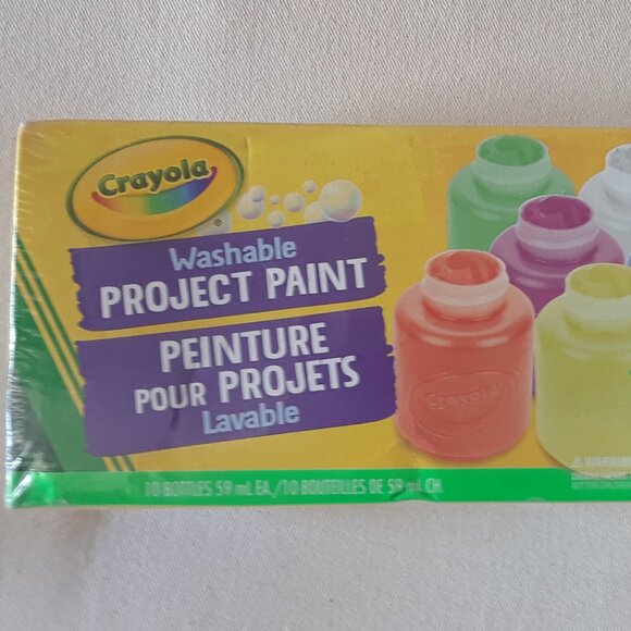 Crayola Washable Project Paint Sealed In Box - Picture 1 of 5